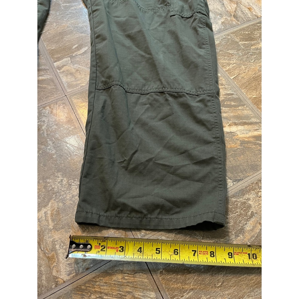 5.11 Tactical Taclite Pro Cargo Pants Mens 42x30 Green Ripstop 74273 - Picture 10 of 10